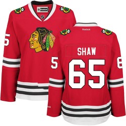 Women's Authentic Chicago Blackhawks Andrew Shaw Red Home Official Reebok Jersey