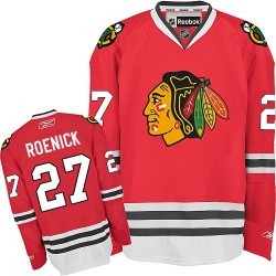 Adult Authentic Chicago Blackhawks Jeremy Roenick Red Home Official Reebok Jersey