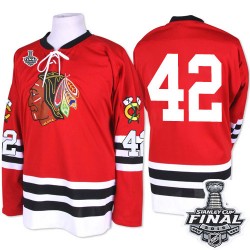 Adult Premier Chicago Blackhawks Joakim Nordstrom Red 1960-61 Throwback 2015 Stanley Cup Official Mitchell and Ness Jersey