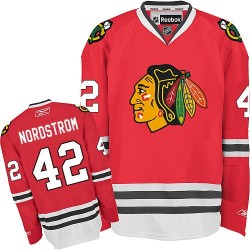 Adult Authentic Chicago Blackhawks Joakim Nordstrom Red Home Official Reebok Jersey