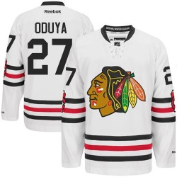 Adult Authentic Chicago Blackhawks Johnny Oduya White 2015 Winter Classic Official Reebok Jersey