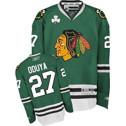 Adult Authentic Chicago Blackhawks Johnny Oduya Green Official Reebok Jersey