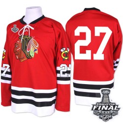 Adult Authentic Chicago Blackhawks Johnny Oduya Red 1960-61 Throwback 2015 Stanley Cup Official Mitchell and Ness Jersey