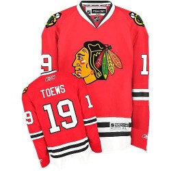 Adult Authentic Chicago Blackhawks Jonathan Toews Red Home Official Reebok Jersey