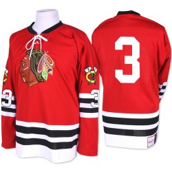 Adult Authentic Chicago Blackhawks Keith Magnuson Red 1960-61 Throwback Official Mitchell and Ness Jersey