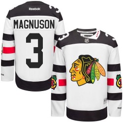 Adult Authentic Chicago Blackhawks Keith Magnuson White 2016 Stadium Series Official Reebok Jersey