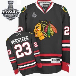 Adult Authentic Chicago Blackhawks Kris Versteeg Black Third 2015 Stanley Cup Official Reebok Jersey