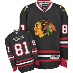 Adult Premier Chicago Blackhawks Marian Hossa Black Third Official Reebok Jersey