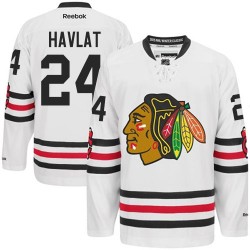 Adult Premier Chicago Blackhawks Martin Havlat White 2015 Winter Classic Official Reebok Jersey