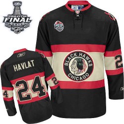 Adult Authentic Chicago Blackhawks Martin Havlat Black Winter Classic 2015 Stanley Cup Official Reebok Jersey