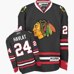 Adult Authentic Chicago Blackhawks Martin Havlat Black Third Official Reebok Jersey
