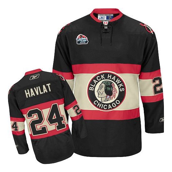 Adult Authentic Chicago Blackhawks Martin Havlat Black Winter Classic