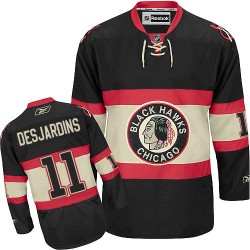 Adult Premier Chicago Blackhawks Andrew Desjardins Black New Third Official Reebok Jersey