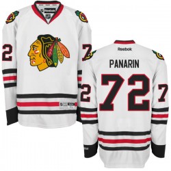 Women's Authentic Chicago Blackhawks Artemi Panarin White Away Official Reebok Jersey