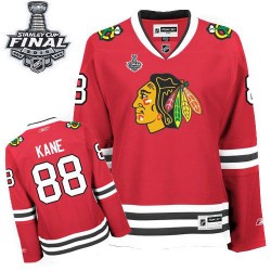 Women's Authentic Chicago Blackhawks Patrick Kane Red Home 2015 Stanley Cup Official Reebok Jersey