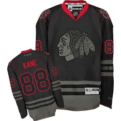 Adult Authentic Chicago Blackhawks Patrick Kane Black Ice Official Reebok Jersey