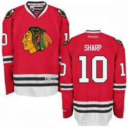 Adult Authentic Chicago Blackhawks Patrick Sharp Red Home Official Reebok Jersey