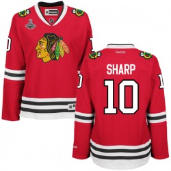 Women's Authentic Chicago Blackhawks Patrick Sharp Red Home 2015 Stanley Cup Champions Official Reebok Jersey