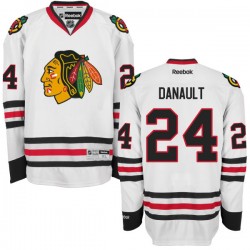 Adult Authentic Chicago Blackhawks Phillip Danault White Away Official Reebok Jersey