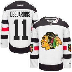 Adult Premier Chicago Blackhawks Andrew Desjardins White 2016 Stadium Series Official Reebok Jersey