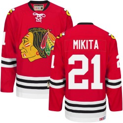 Adult Authentic Chicago Blackhawks Stan Mikita Red New Throwback Official CCM Jersey