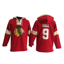 Chicago Blackhawks Bobby Hull Official Red Old Time Hockey Authentic Adult Pullover Hoodie Jersey