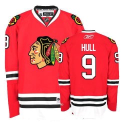 Women's Authentic Chicago Blackhawks Bobby Hull Red Home Official Reebok Jersey