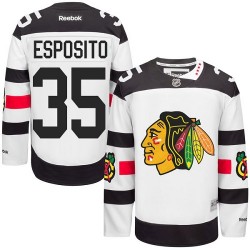Adult Authentic Chicago Blackhawks Tony Esposito White 2016 Stadium Series Official Reebok Jersey