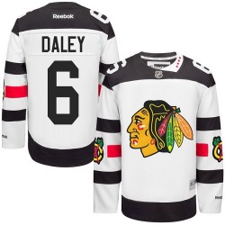 Adult Authentic Chicago Blackhawks Trevor Daley White 2016 Stadium Series Official Reebok Jersey