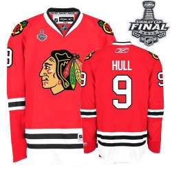 Women's Authentic Chicago Blackhawks Bobby Hull Red Home 2015 Stanley Cup Official Reebok Jersey