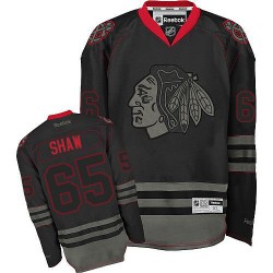 Adult Premier Chicago Blackhawks Andrew Shaw Black Ice Official Reebok Jersey