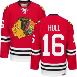 Adult Authentic Chicago Blackhawks Bobby Hull Red New Throwback Official CCM Jersey