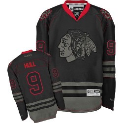 Adult Authentic Chicago Blackhawks Bobby Hull Black Ice Official Reebok Jersey
