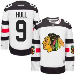 Adult Authentic Chicago Blackhawks Bobby Hull White 2016 Stadium Series Official Reebok Jersey