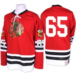 Adult Authentic Chicago Blackhawks Andrew Shaw Red 1960-61 Throwback Official Mitchell and Ness Jersey
