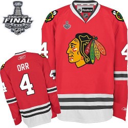 Adult Authentic Chicago Blackhawks Bobby Orr Red Home 2015 Stanley Cup Official Reebok Jersey