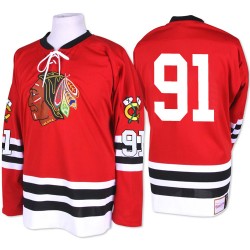 Adult Authentic Chicago Blackhawks Brad Richards Red 1960-61 Throwback Official Mitchell and Ness Jersey