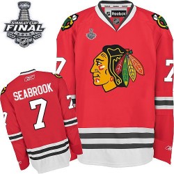 Youth Authentic Chicago Blackhawks Brent Seabrook Red Home 2015 Stanley Cup Official Reebok Jersey