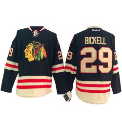 Adult Authentic Chicago Blackhawks Bryan Bickell Black 2015 Winter Classic Official Reebok Jersey