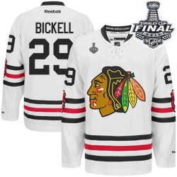 Youth Premier Chicago Blackhawks Bryan Bickell White 2015 Winter Classic 2015 Stanley Cup Official Reebok Jersey