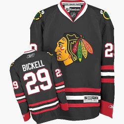 Youth Authentic Chicago Blackhawks Bryan Bickell Black Third Official Reebok Jersey