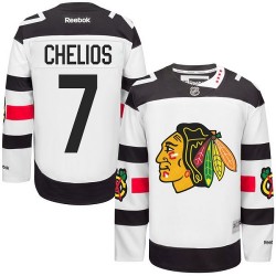 Adult Authentic Chicago Blackhawks Chris Chelios White 2016 Stadium Series Official Reebok Jersey