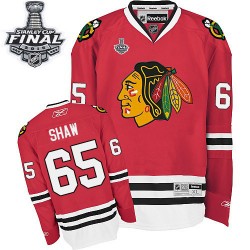 Youth Authentic Chicago Blackhawks Andrew Shaw Red Home 2015 Stanley Cup Official Reebok Jersey