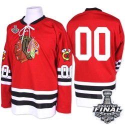 Adult Authentic Chicago Blackhawks Clark Griswold Red 1960-61 Throwback 2015 Stanley Cup Official Mitchell and Ness Jersey