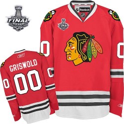 Adult Premier Chicago Blackhawks Clark Griswold Red 2013 Stanley Cup Champions Official Reebok Jersey