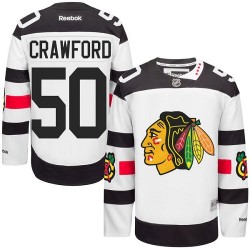 Youth Authentic Chicago Blackhawks Corey Crawford White 2016 Stadium Series Official Reebok Jersey