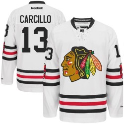 Adult Authentic Chicago Blackhawks Daniel Carcillo White 2015 Winter Classic Official Reebok Jersey