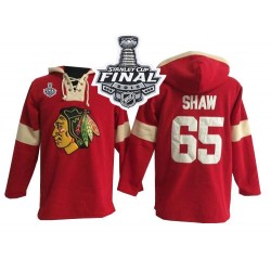 Chicago Blackhawks Andrew Shaw Official Red Old Time Hockey Authentic Adult Pullover Hoodie 2015 Stanley Cup Jersey