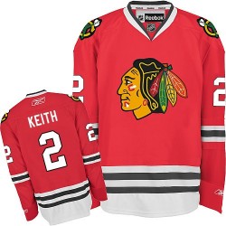Adult Authentic Chicago Blackhawks Duncan Keith Red Home Official Reebok Jersey