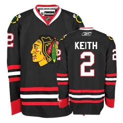 Women's Premier Chicago Blackhawks Duncan Keith Black Third Official Reebok Jersey